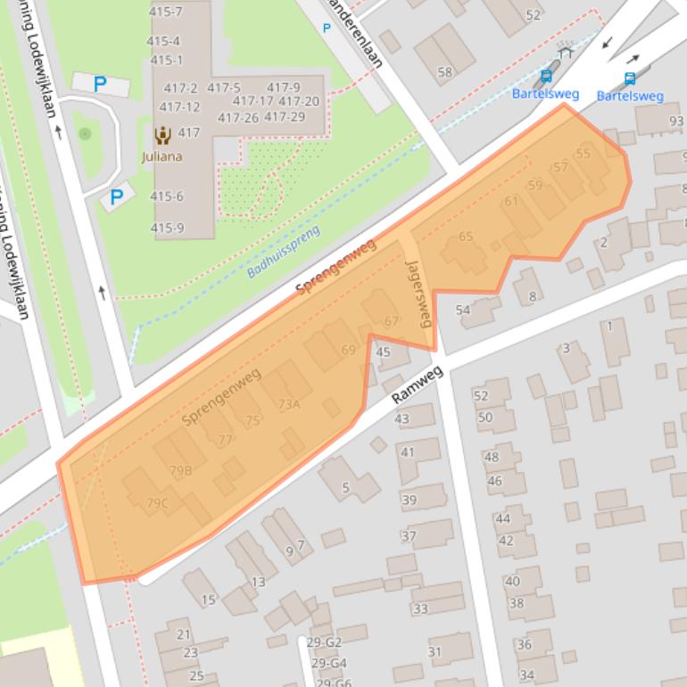 Kaart van postcodegebied 7314ER.