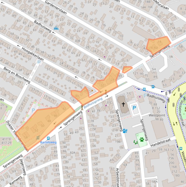 Kaart van postcodegebied 7314ET.