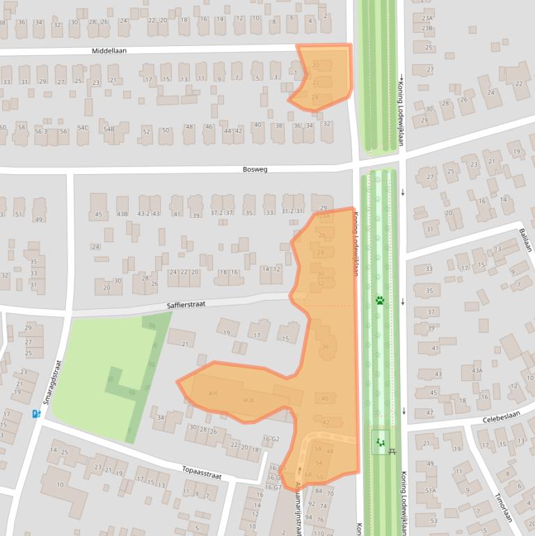 Kaart van postcodegebied 7314GG.