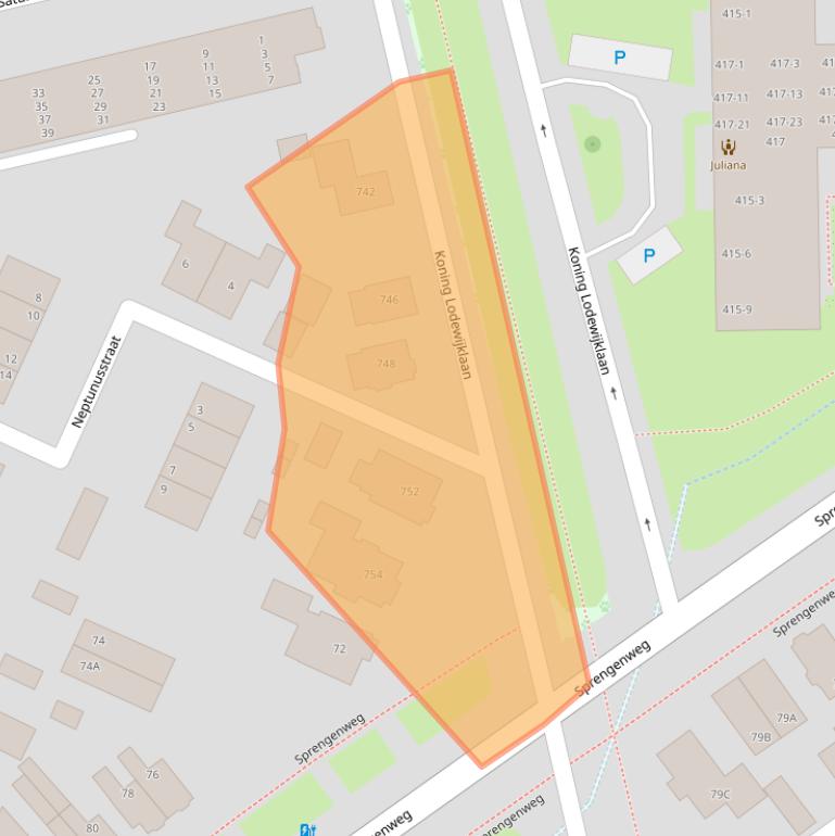 Kaart van postcodegebied 7314GX.