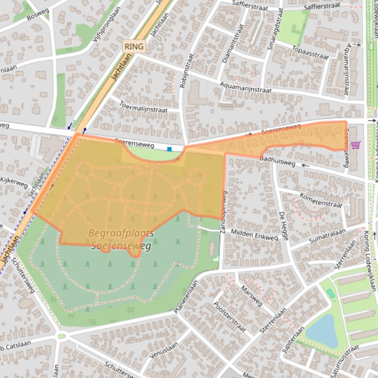 Kaart van postcodegebied 7314JE.