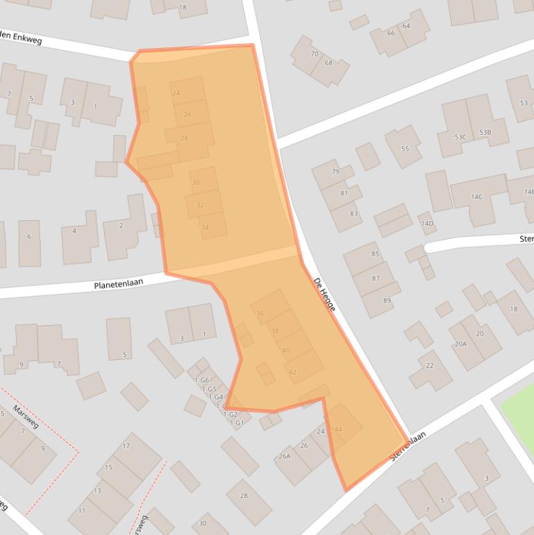 Kaart van postcodegebied 7314JT.