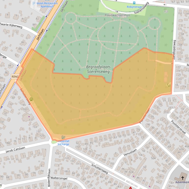 Kaart van postcodegebied 7314JX.