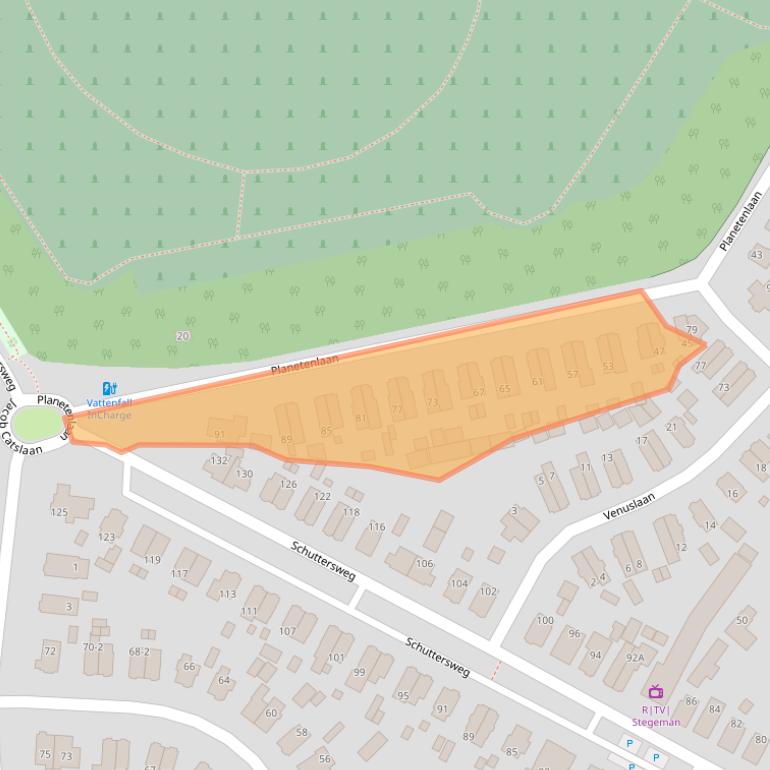 Kaart van postcodegebied 7314KC.