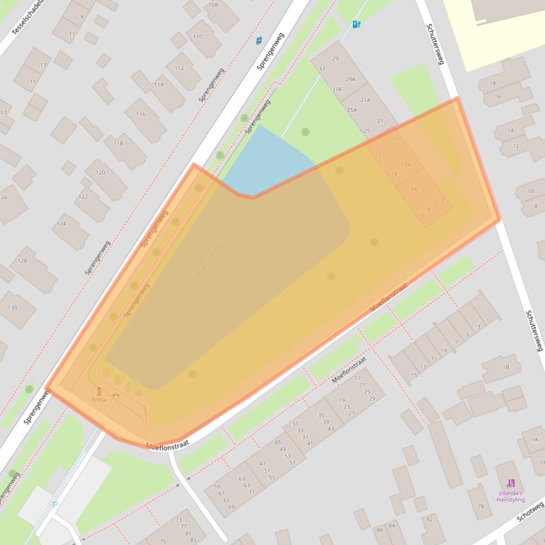 Kaart van postcodegebied 7314LB.
