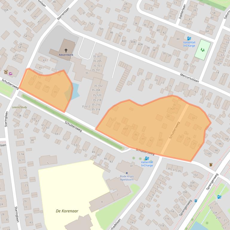 Kaart van postcodegebied 7314LH.
