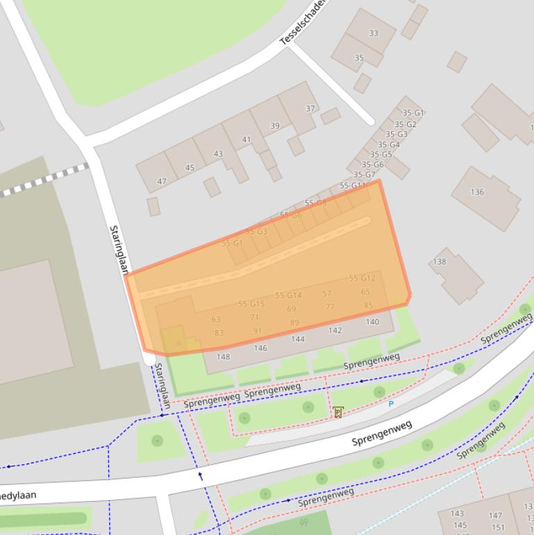 Kaart van postcodegebied 7314LP.