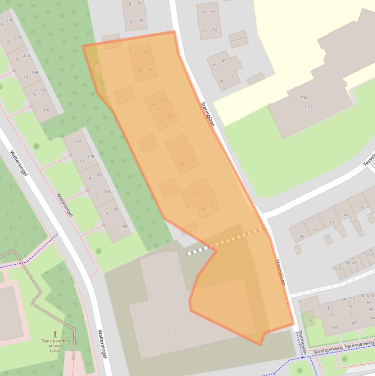 Kaart van postcodegebied 7314LS.