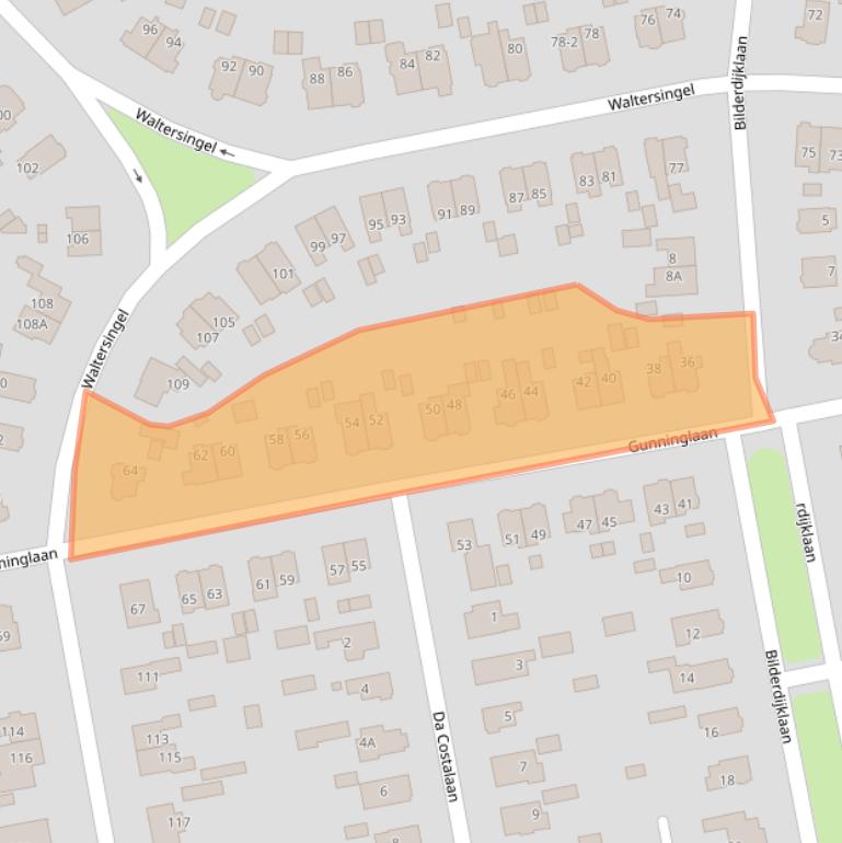 Kaart van postcodegebied 7314NJ.