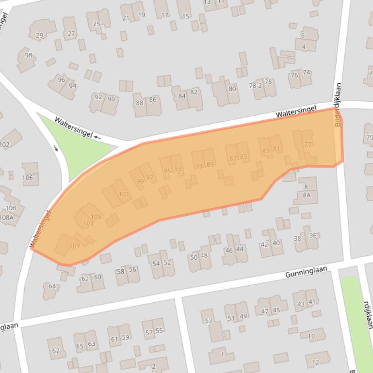 Kaart van postcodegebied 7314NN.