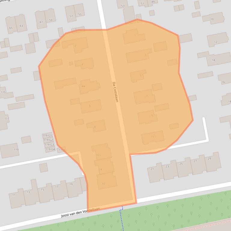 Kaart van postcodegebied 7314PC.