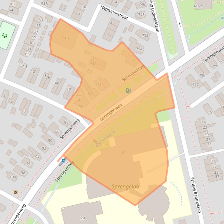 Kaart van postcodegebied 7314PH.