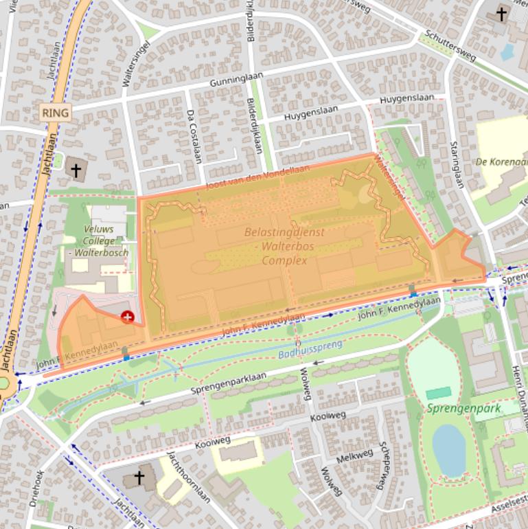 Kaart van postcodegebied 7314PS.