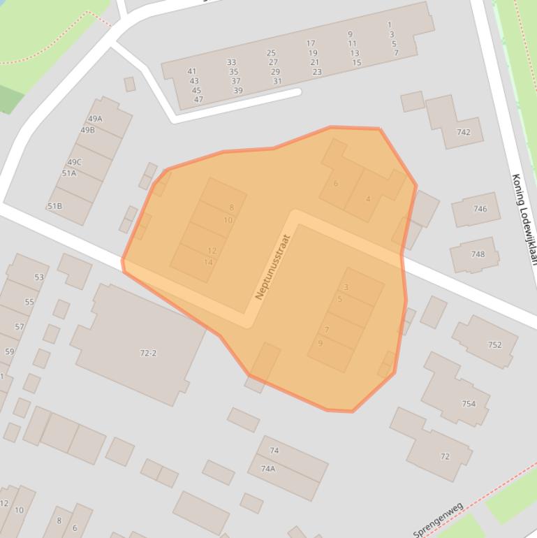 Kaart van postcodegebied 7314PZ.