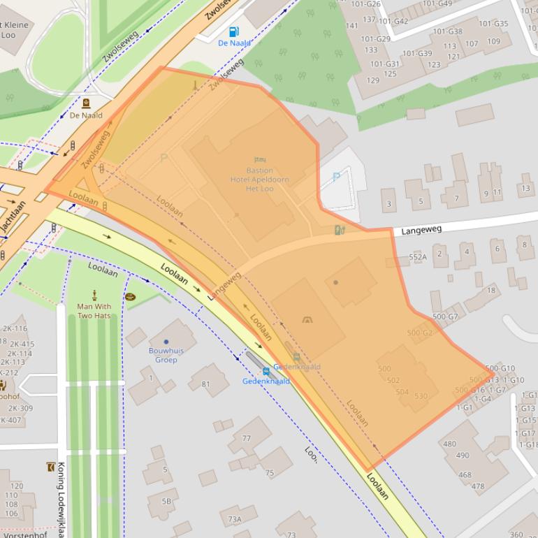 Kaart van postcodegebied 7315AG.