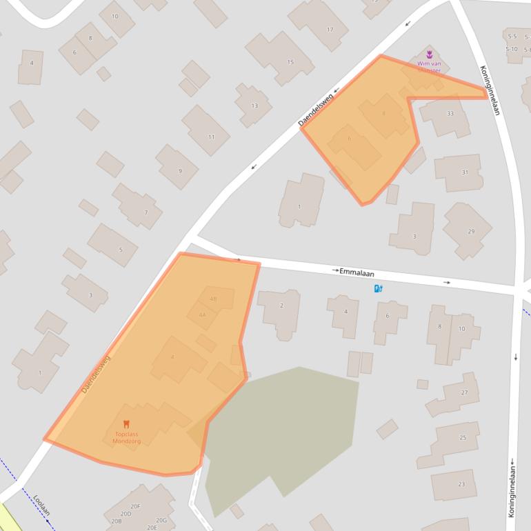 Kaart van postcodegebied 7315AJ.