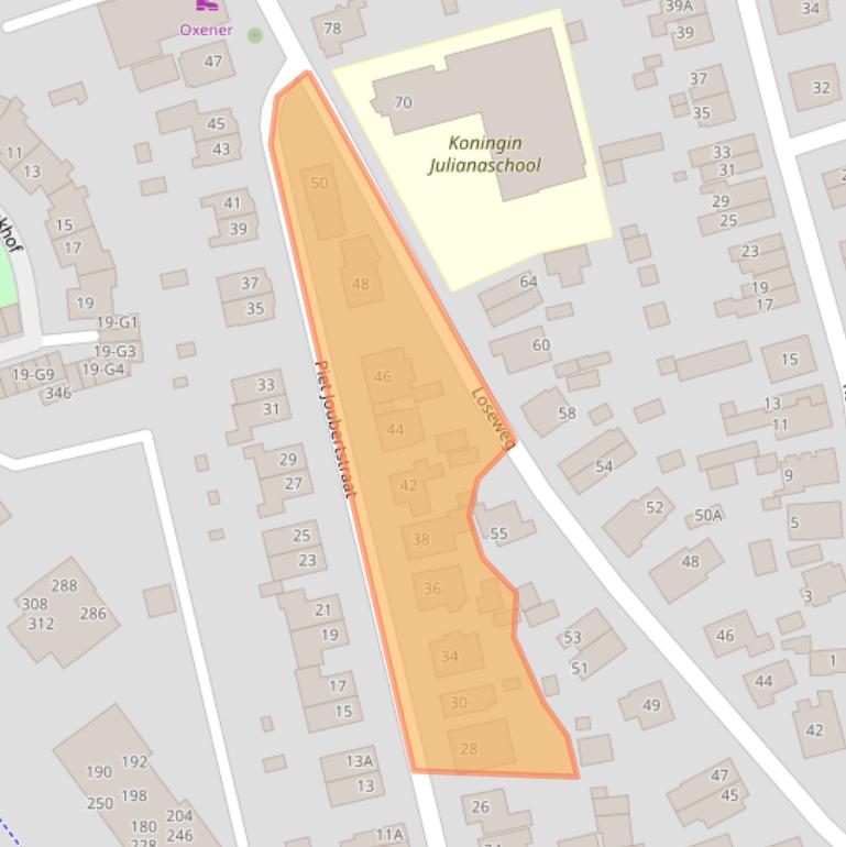 Kaart van postcodegebied 7315AW.