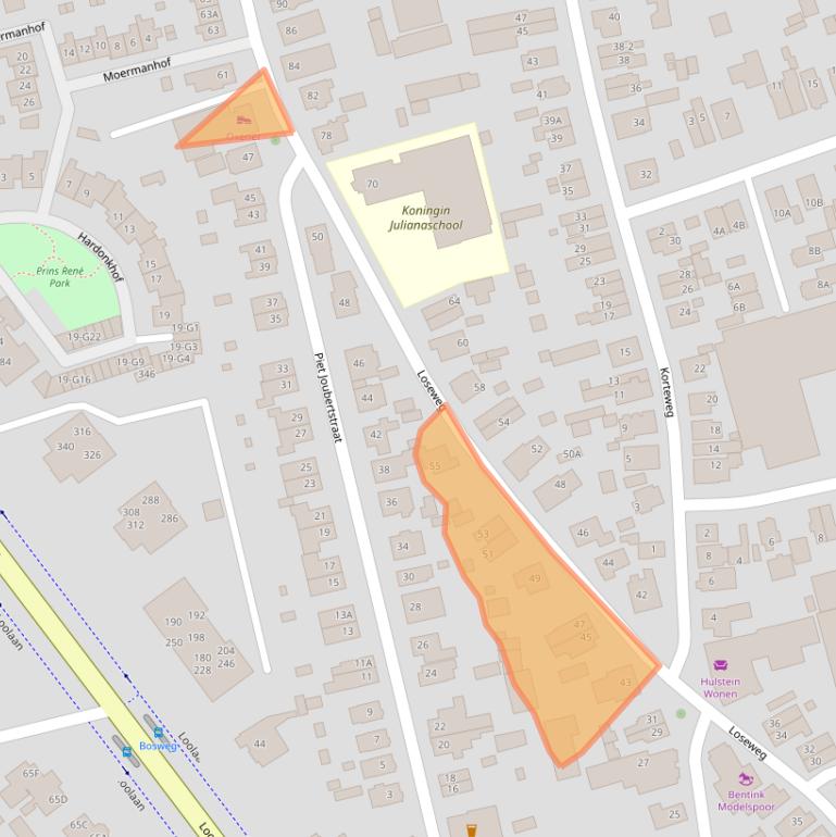 Kaart van postcodegebied 7315BC.