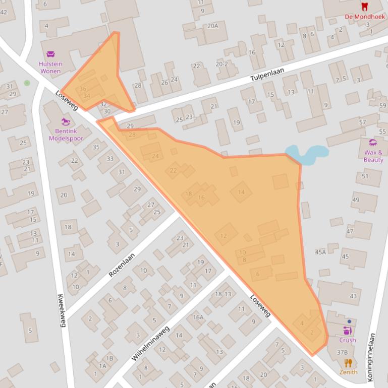 Kaart van postcodegebied 7315BE.