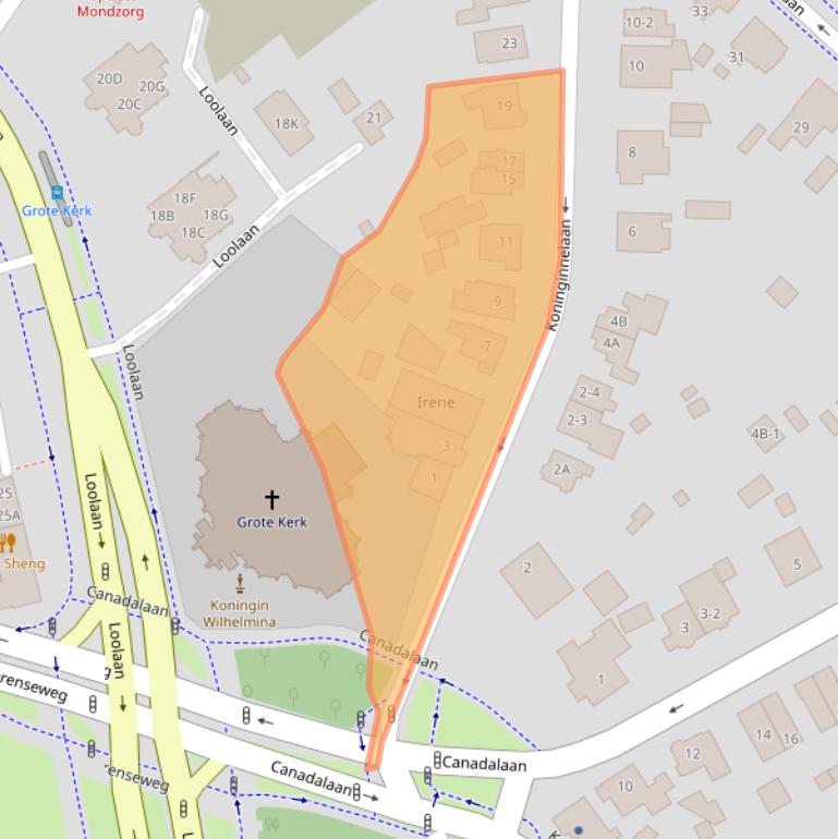 Kaart van postcodegebied 7315BJ.