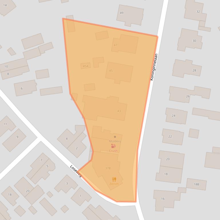 Kaart van postcodegebied 7315BL.