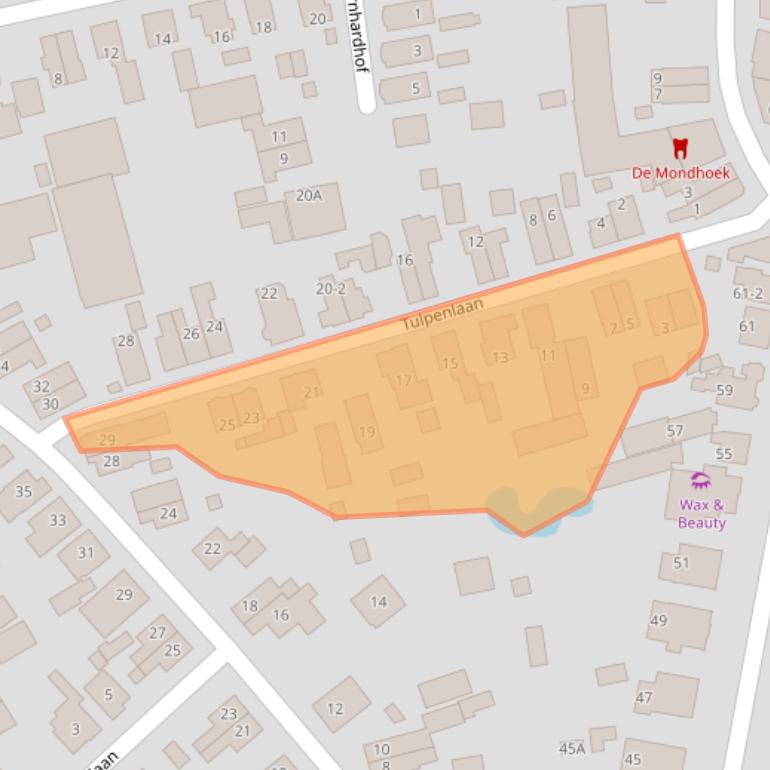 Kaart van postcodegebied 7315BW.