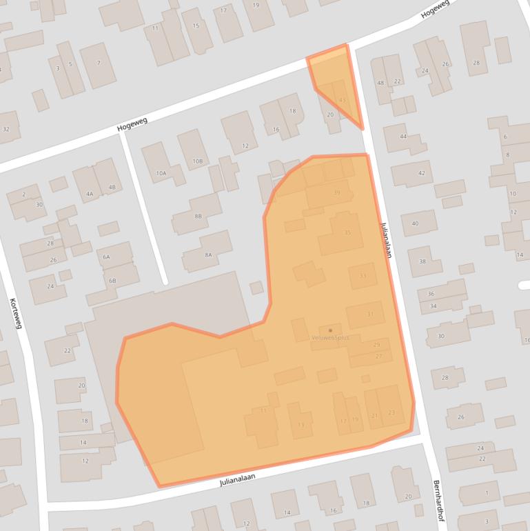 Kaart van postcodegebied 7315CC.