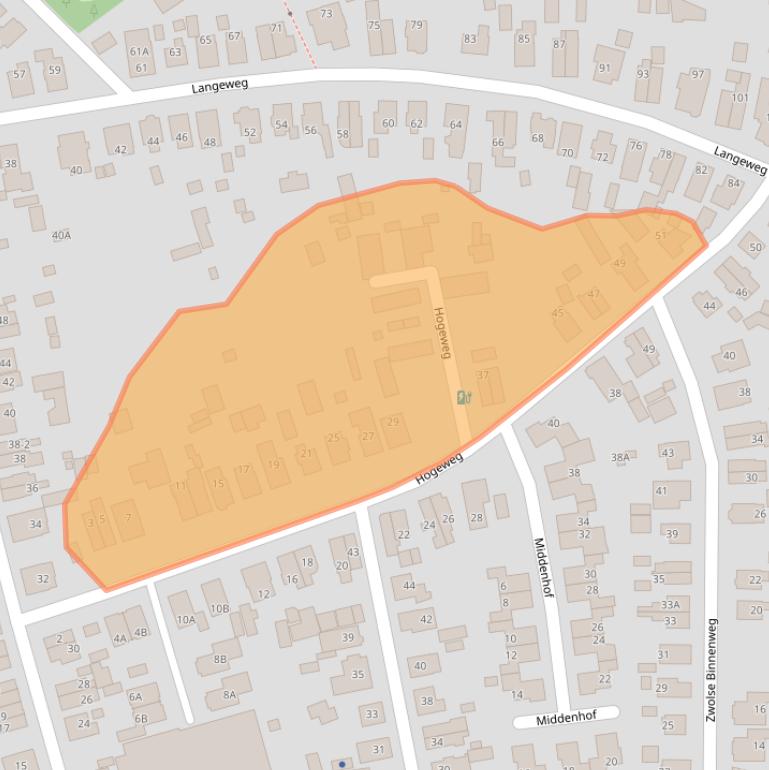 Kaart van postcodegebied 7315CE.