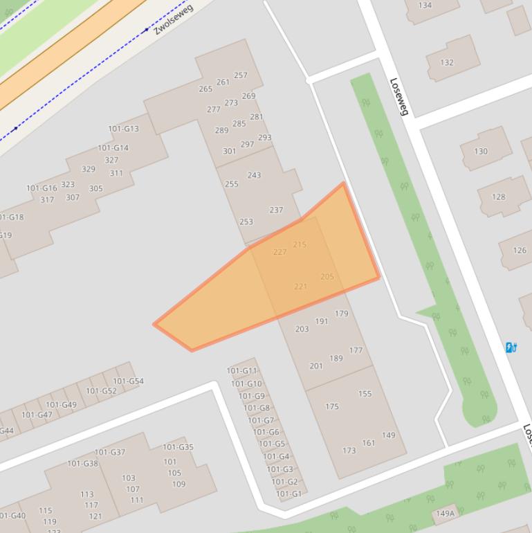 Kaart van postcodegebied 7315DE.