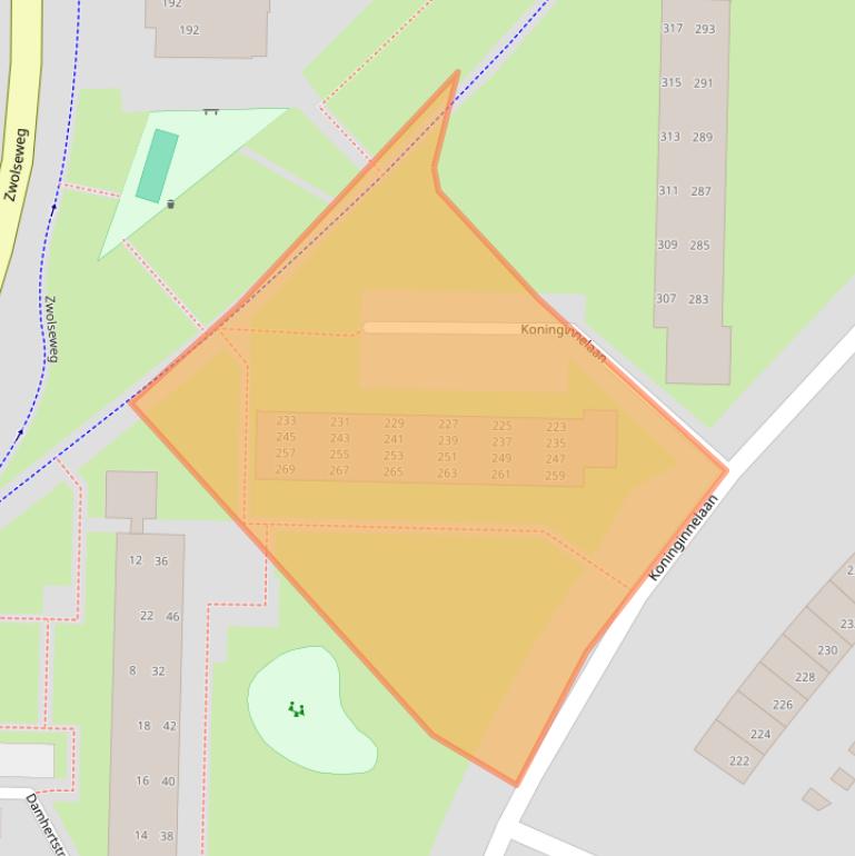 Kaart van postcodegebied 7315DW.