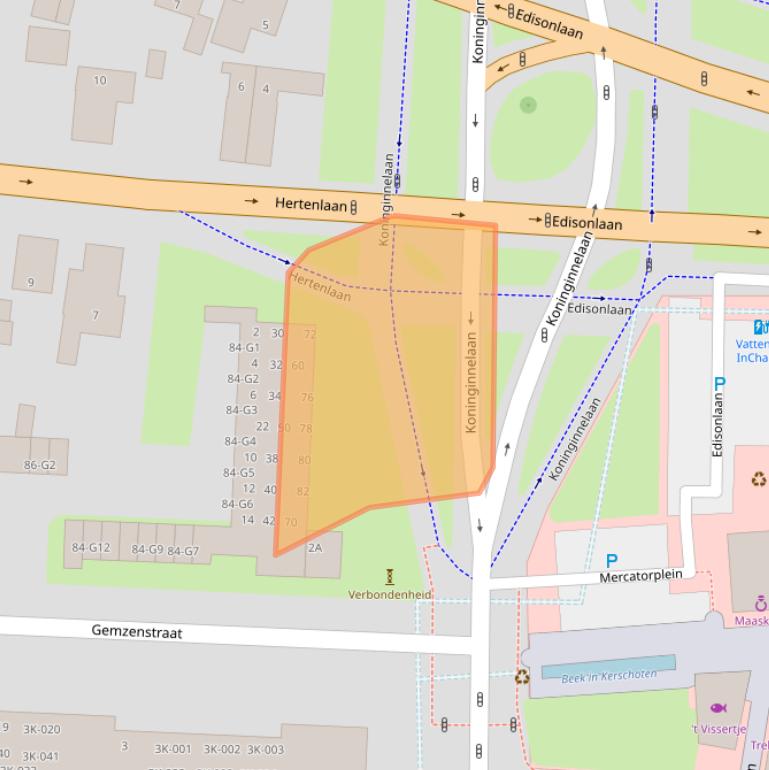 Kaart van postcodegebied 7315EN.