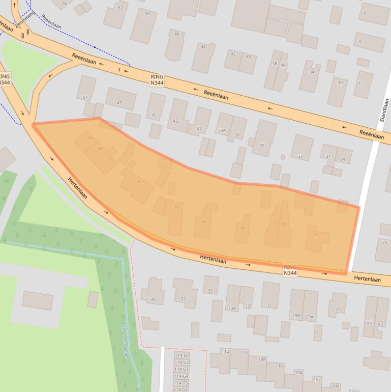 Kaart van postcodegebied 7315ET.