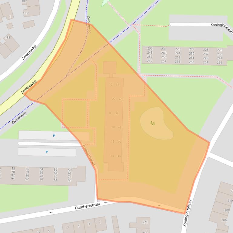 Kaart van postcodegebied 7315GD.