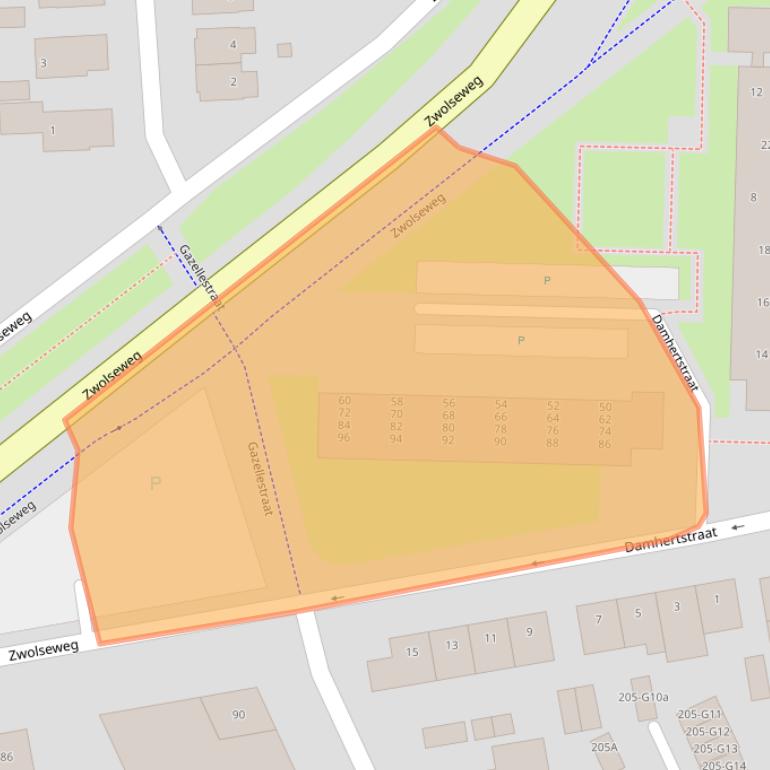 Kaart van postcodegebied 7315GE.