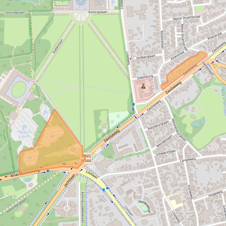 Kaart van postcodegebied 7315GG.