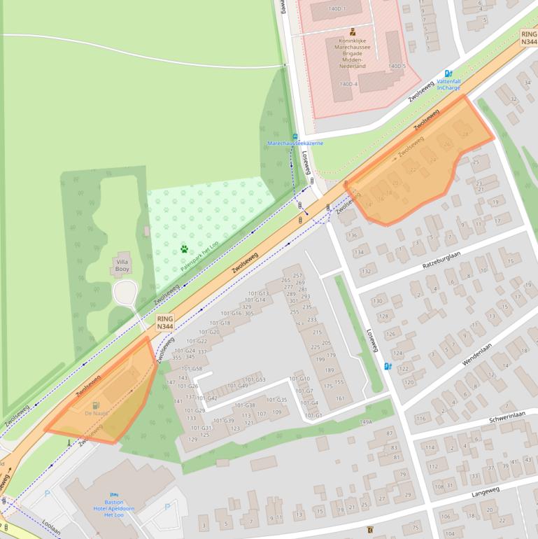 Kaart van postcodegebied 7315GL.