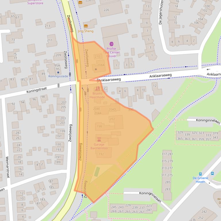 Kaart van postcodegebied 7315GP.