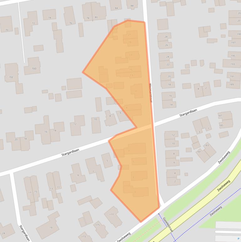 Kaart van postcodegebied 7315GV.