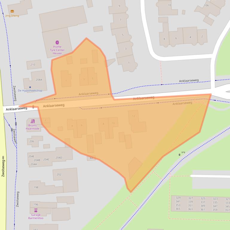 Kaart van postcodegebied 7315GX.