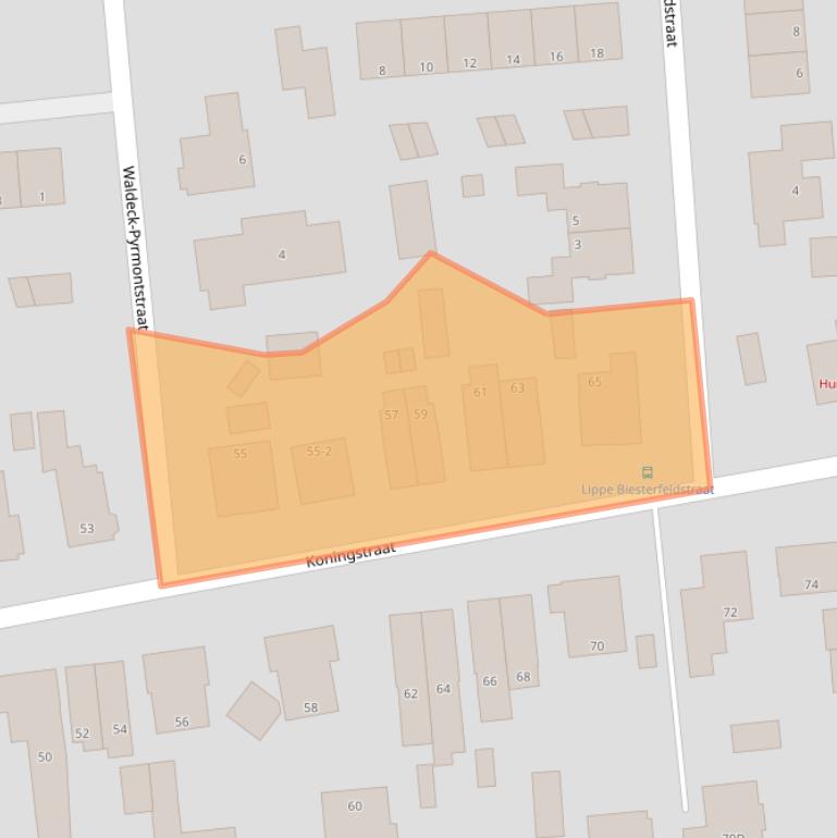 Kaart van postcodegebied 7315HT.