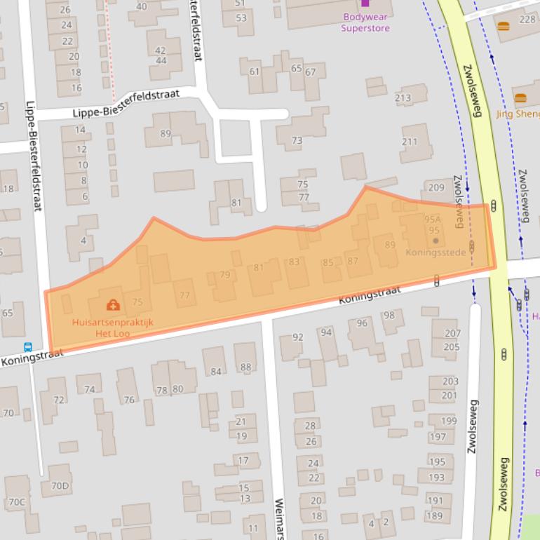 Kaart van postcodegebied 7315HV.