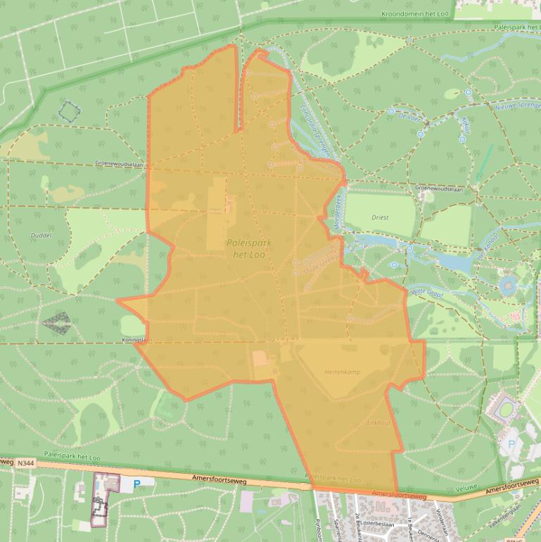 Kaart van postcodegebied 7315JB.