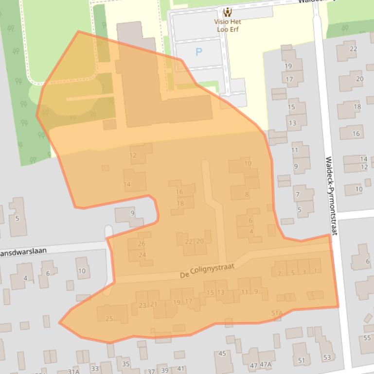 Kaart van postcodegebied 7315JE.