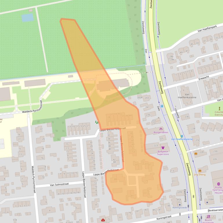 Kaart van postcodegebied 7315JL.