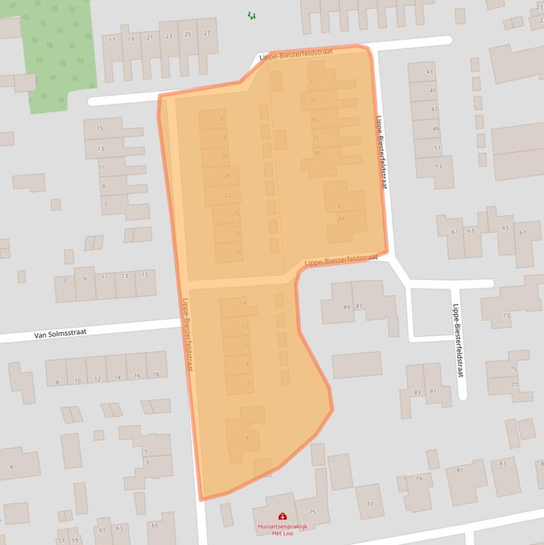 Kaart van postcodegebied 7315JM.