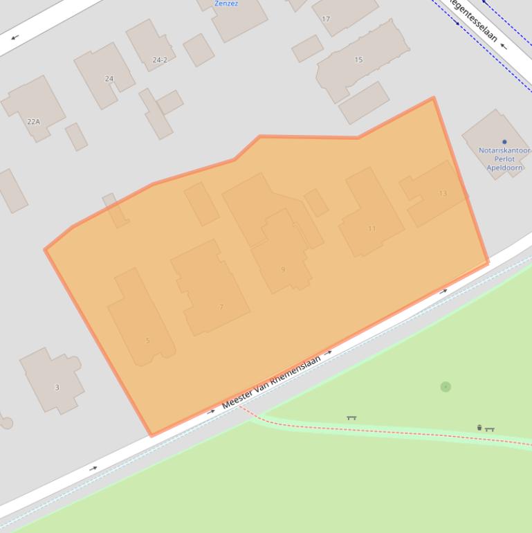 Kaart van postcodegebied 7316AK.