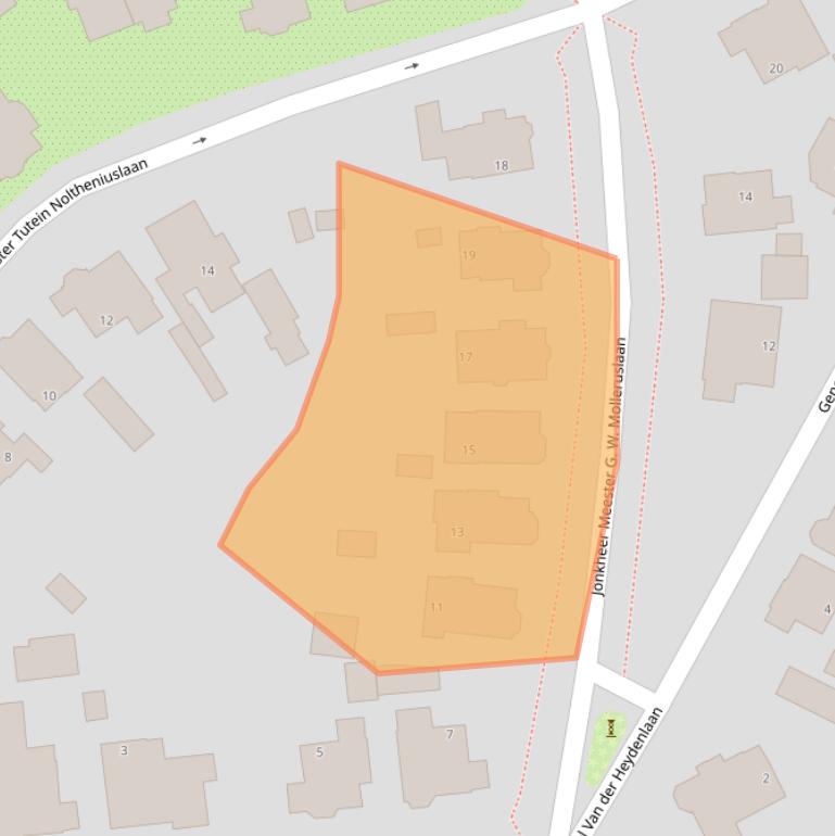 Kaart van postcodegebied 7316AP.