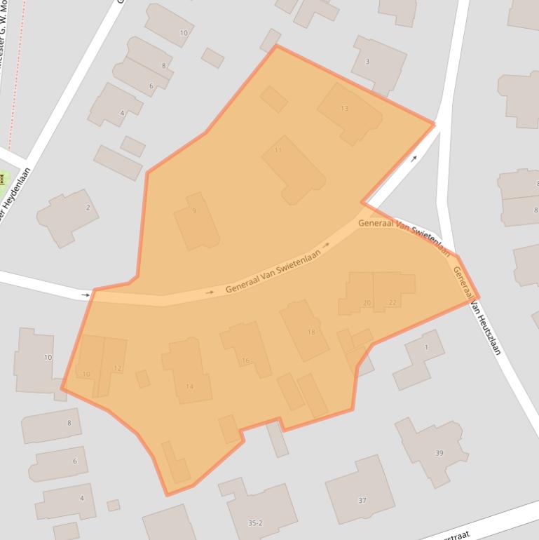 Kaart van postcodegebied 7316BB.