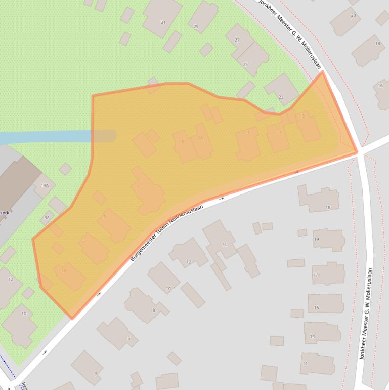 Kaart van postcodegebied 7316BD.