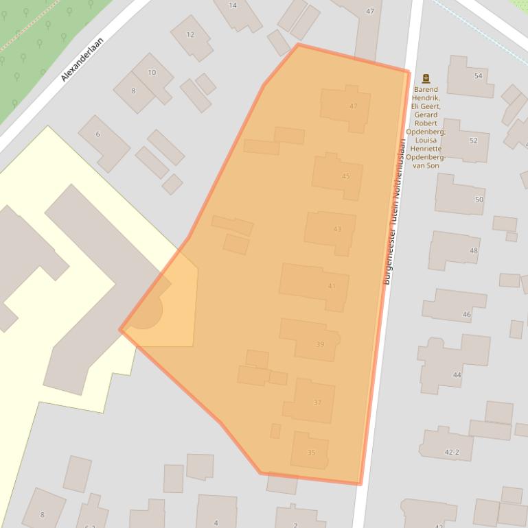 Kaart van postcodegebied 7316BG.